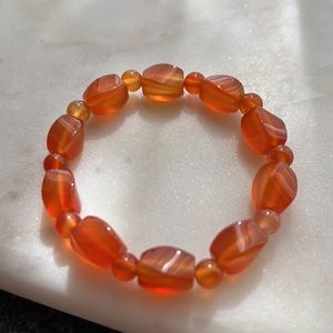 Orange Agate Bracelet